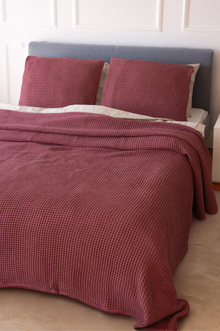 Waffle Weave Natural Cotton Soft Bedspread