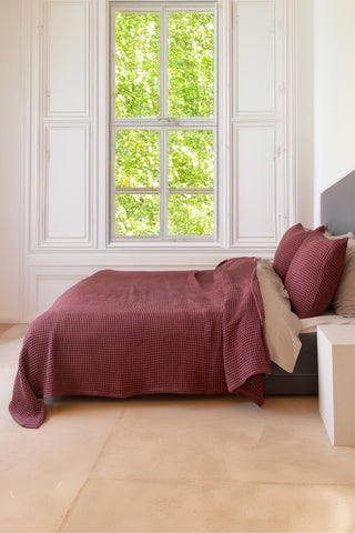 Waffle Weave Natural Cotton Soft Bedspread