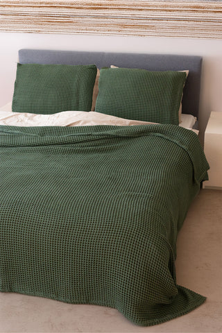 Waffle Weave Natural Cotton Soft Bedspread