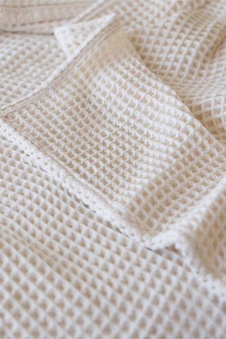 Waffle Weave Natural Cotton Soft Bedspread