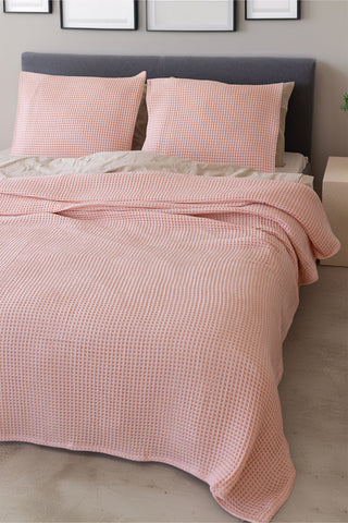 Waffle Weave Natural Cotton Soft Bedspread